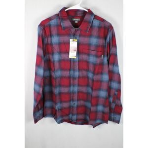 Eddie Bauer Men's Heritage Flannel Plaid Long Sleeve Button Up Shirt NWT